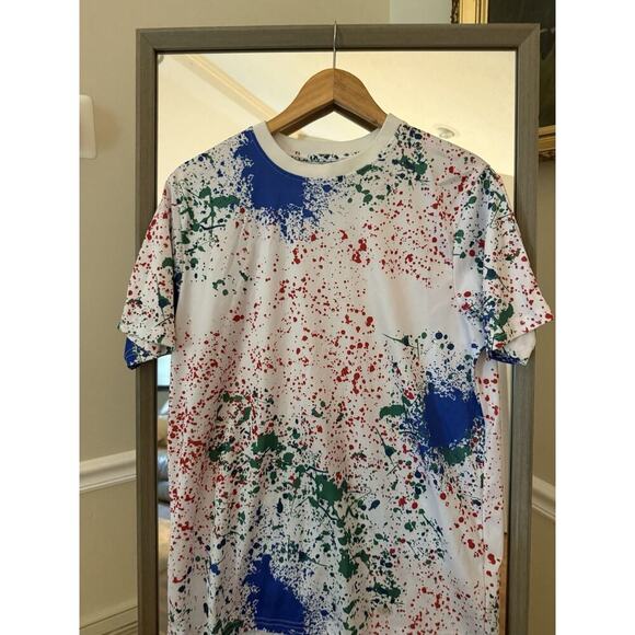 Fresh paint splatter t shirt Size Small Unisex - Picture 2 of 4
